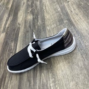 Hey Dude Black slip on shoes